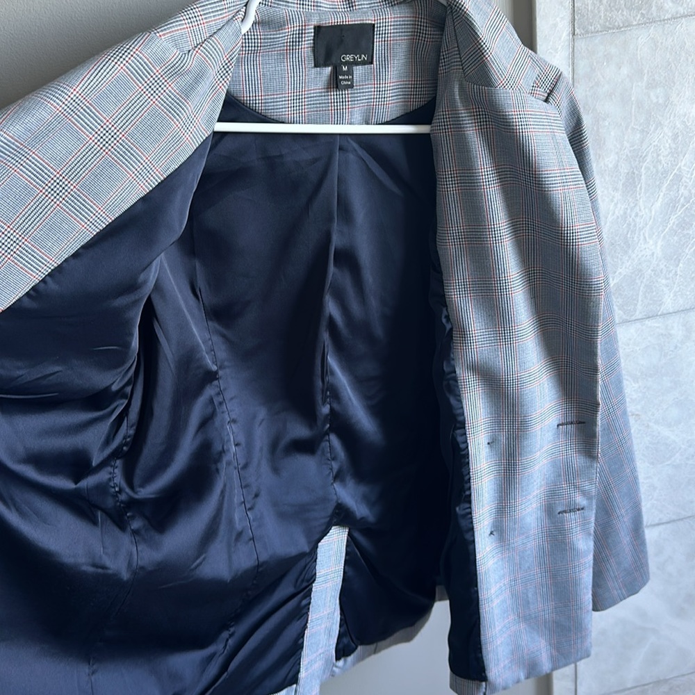 Check print blazer - Picture 4 of 6